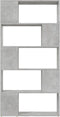 vidaXL-Boekenkast/kamerscherm-80x24x155-cm-spaanplaat-betongrijs