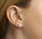 Glams Oorknoppen Hart Zirkonia - Zilver - 6 mm