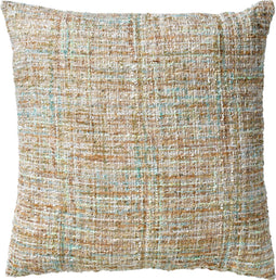 Dutch Decor ESMEE - Kussenhoes gemeleerd Antigua Sand 45x45 cm - blauw - met rits