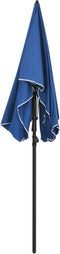 vidaXL - Parasol - met - paal - 200x130 - cm - azuurblauw