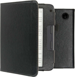 Hoesje geschikt voor Kobo Libra 2 E-reader - iMoshion Vegan Leather Bookcase - Ook geschikt voor Tolino Shine 4 - Zwart