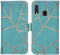 iMoshion Hoesje Geschikt voor Samsung Galaxy A20e Hoesje Met Pasjeshouder - iMoshion Design Softcase Bookcase - Goud / Blauw / Blue Graphic