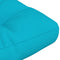 vidaXL - Palletkussen - 50x50x12 - cm - stof - turquoise