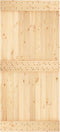 vidaXL - Schuifdeur - met - beslag - 95x210 - cm - massief - grenenhout