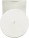 vidaXL - Opbergmand - met - deksel - Ø - 37x50 - cm - katoen - bruin - en - wit
