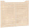 vidaXL - Draaideuren - louvredesign - 2-paar - 80x100 - cm - massief - grenenhout