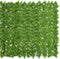 vidaXL - Balkonscherm - met - groene - bladeren - 300x150 - cm