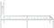 vidaXL - Bedframe - met - hoofd- - en - voeteneinde - metaal - wit - 107x203 - cm