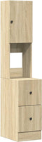 vidaXL - Keukenkast - 35x50x180 - cm - bewerkt - hout - sonoma - eikenkleurig