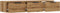 vidaXL - Wandkast - 102x30x20 - cm - bewerkt - hout - artisanaal - eikenkleur