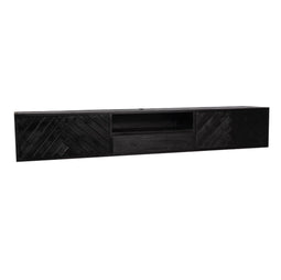 Zwevend tv-meubel New York 240 cm - zwart