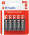 Verbatim AA-LR6 Mignon - Alkalinebatterijen 1.5V - 10 stuks