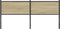 vidaXL - Hoofdbord - 180 - cm - bewerkt - hout - en - staal - sonoma - eikenkleurig