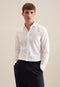 Seidensticker - Herren Business-Hemd - Shaped Fit - Bügelfrei - Langarm - 100% Baumwolle - Wit