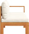 vidaXL - Tuinbank - met - 1 - armleuning - 2-zits - massief - acaciahout