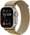 Apple Watch Ultra 2 - GPS + Cellular - 49mm Titanium - Tan Alpine Loop (Small)