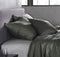 Zohome Kussensloop Satinado - Kussenhoes van 50x50 cm - Set van 2 stuks - 100% Katoen-Satijn - Groen