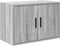 vidaXL - Garage - wandkast - bewerkt - hout - grijs - Sonoma