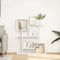 vidaXL - Kamerscherm - / - boekenkast - 92x29x112 - cm - bewerkt - hout - wit