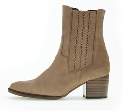 Gabor 72.891.40 - Enkellaarsjes - Hak - Beige - Maat 36