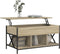 vidaXL - Salontafel - 100x55x50 - cm - bewerkt - hout - en - metaal - sonoma - eiken