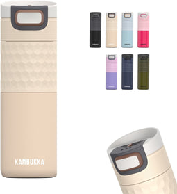 Kambukka Etna Grip - Thermosbeker 500 ml - 9 uur warm 18 uur koud - Barely Beige
