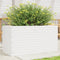 vidaXL - Plantenbak - 90x40x46 - cm - massief - grenenhout - wit