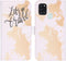iMoshion Hoesje Geschikt voor Samsung Galaxy A21s Hoesje Met Pasjeshouder - iMoshion Design Softcase Bookcase - Wit / Meerkleurig / Goud / Let's Go Travel White