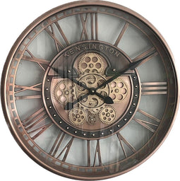 Industriele klok Thijs - wandklokken voor binnen - wandklok modern - wandklok industrieel - wand klok - muurklok - wandklokken - 54 cm