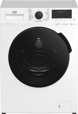 BEKO HomeWhiz 8KG WASMACHINE VOORLADER VRIJSTAAND