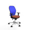 Piqueras y Crespo 1D086N0 - Bureaustoel - Verstelbare hoogte met armleuning - Blauw Bruin