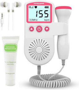 Vulpes Goods® BabyCare - Doppler Baby PRO - Fetal Doppler - Hartslagmonitor - Inclusief aloe vera gel