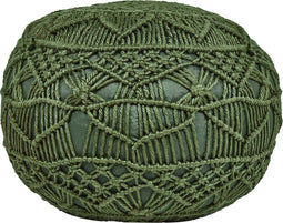 AADHI - Buitenpoef - Groen - 50 x 50 cm - Synthetisch materiaal