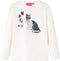 vidaXL - Kindershirt - met - lange - mouwen - 140 - ecru