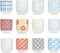 Cosy & Trendy Crazy Mix Beker - Ø 7.2 cm x 8.5 cm - 21 cl - Set-6 - Allerlei Dessins