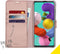 Accezz Samsung Galaxy A51 - Wallet Softcase Bookcase - 3 pashouders - Roze