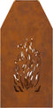 vidaXL - Vuurkorf - 50x50x100 - cm - Verweerd - Staal