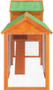 vidaXL - Kippenhok - 193x65x117 - cm - massief - grenenhout - bruin