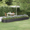 vidaXL - Plantenbak - 396x100x36 - cm - gepoedercoat - staal - antracietkleurig