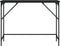 vidaXL - Wandtafel - 100x32x75 - cm - bewerkt - hout - zwart