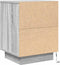 vidaXL - Nachtkastjes - met - led-verlichting - 2 - st - 38x34x50 - cm - grijs - sonoma