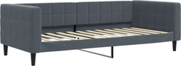 vidaXL - Slaapbank - 100x200 - cm - fluweel - donkergrijs
