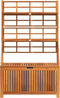 vidaXL - Opbergbox - met - latwerk - 99x50x160 - cm - massief - acaciahout
