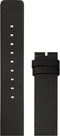 LEFF amsterdam - Horlogebandje - Leren Band D42 - XL - Zwart - 22 mm