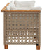 vidaXL - Tuinbank - 3-zits - met - kussens - poly - rattan - beige