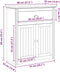 vidaXL - Gangkast - BODO - 80x35x90 - cm - grijs