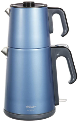 Arzum Cay Sefasi - Elektrische Theepot AR3080-O - 1.8L + 1.2L - Warmhoudfunctie - Ocean