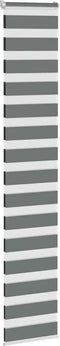 vidaXL - Zebra - rolgordijn - 45x200 - cm - stofbreedte - 40,9 - cm - donkergrijs