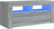 vidaXL - Tv-meubel - met - LED-verlichting - 90x35x40 - cm - grijs - sonoma - eiken