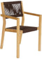 Tafel met vier stoelen DKD Home Decor 90 x 90 x 75 cm